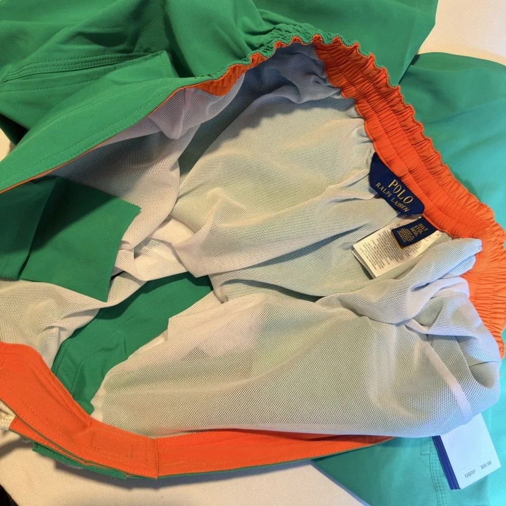 Polo‎ Ralph Lauren 3LTKailua Swim Trunk Board Shorts Big & Tall Green  Cargo